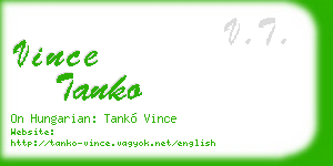 vince tanko business card
